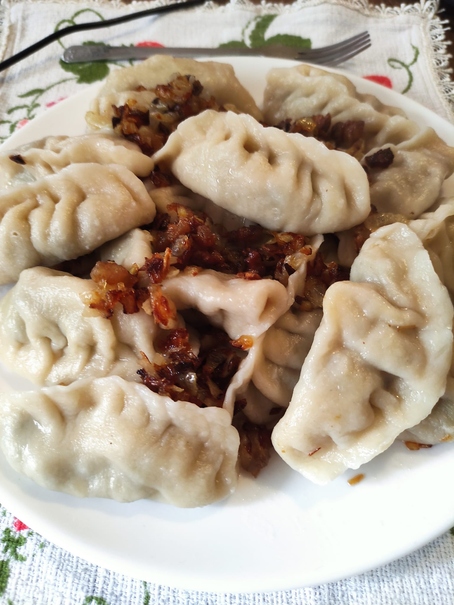 Вареники с картошкой и луком