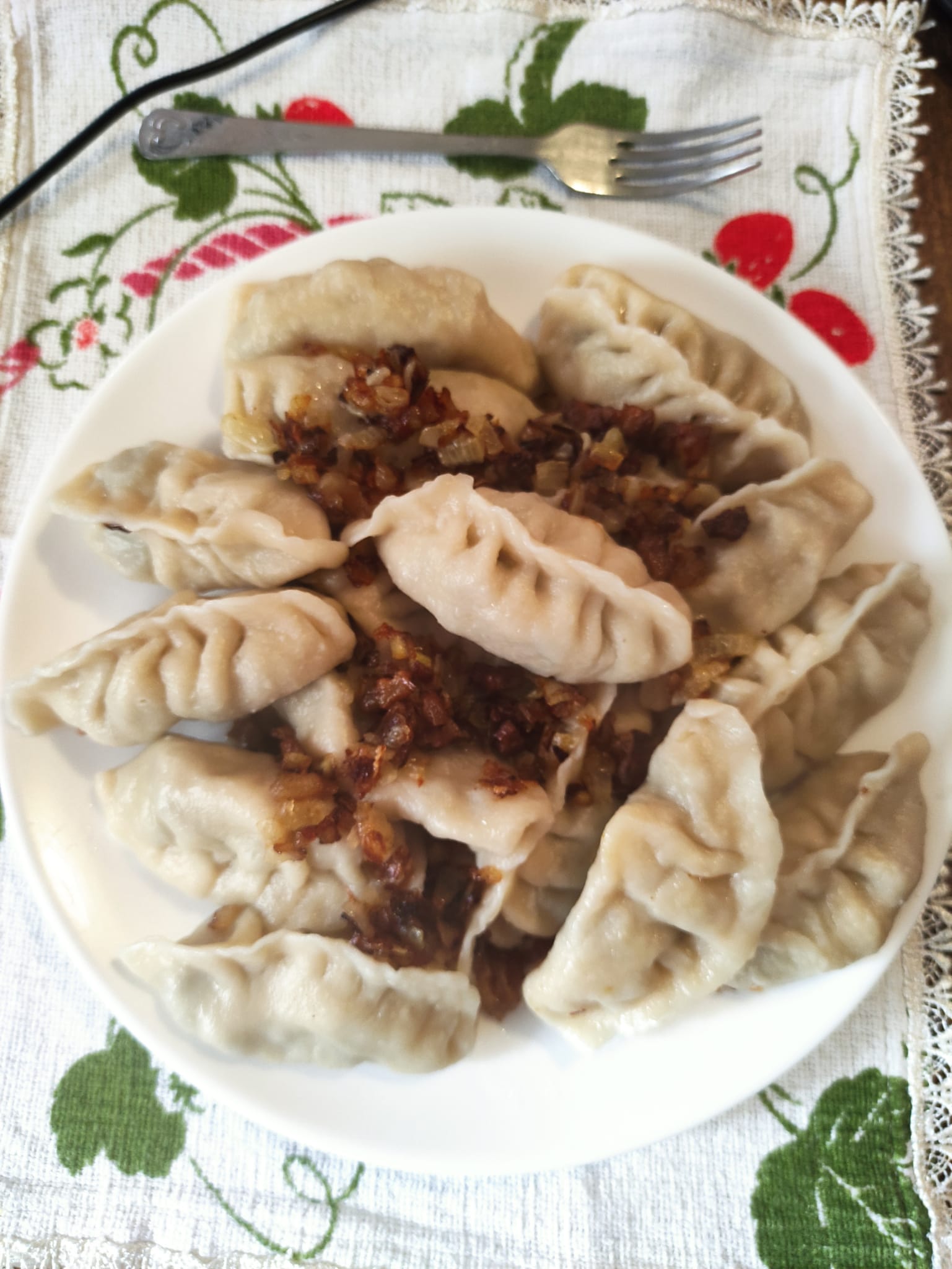 Вареники с картошкой и луком