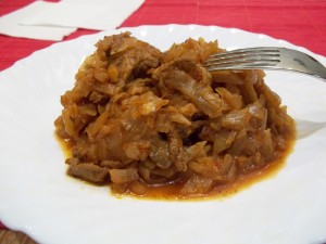 Тушеная капуста с мясом — пошаговый рецепт с фото