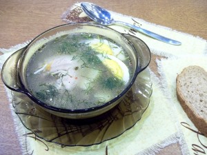 Легкий супчик на курином бульоне — пошаговый рецепт с фото
