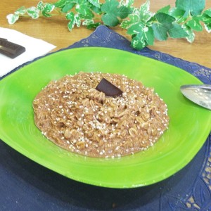 Шоколадная овсяная каша с кунжутом — пошаговый рецепт с фото