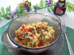 Быстрый и легкий завтрак – яичница с замороженными овощами — пошаговый рецепт с фото