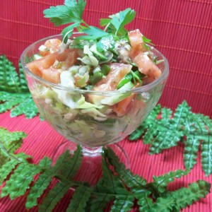 Салат из овощей и скумбрии — пошаговый рецепт с фото