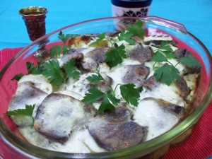 Картофельная запеканка с языком — пошаговый рецепт с фото