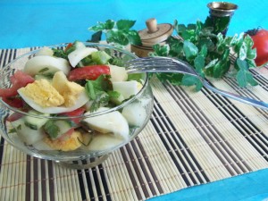 Овощной салат с дыней — пошаговый рецепт с фото