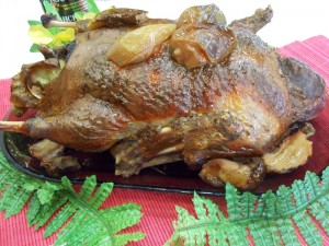 Праздничная утка с яблоками — пошаговый рецепт с фото