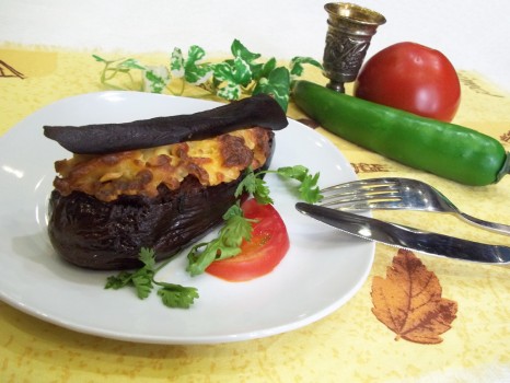 Баклажаны, фаршированные мясным фаршем — пошаговый рецепт с фото