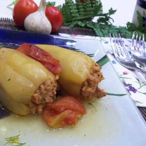 Перец, фаршированный свининой и рисом — пошаговый рецепт с фото