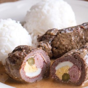 Рецепт: Španělský ptáček – чешский рулет из говядины Španělský ptáček – чешский рулет из говядины — пошаговый рецепт с фото