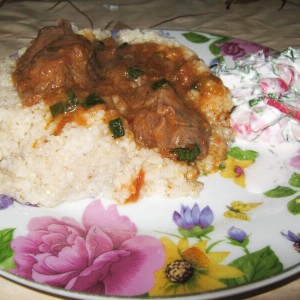 Рецепт: Гуляш с ячневой кашей Гуляш с ячневой кашей — пошаговый рецепт с фото