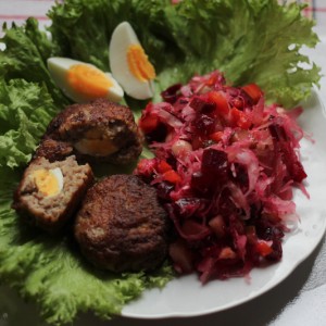 Рецепт: Котлеты фаршированные яйцом Котлеты фаршированные яйцом — пошаговый рецепт с фото