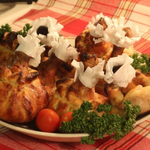 Рецепт: Куриные ножки с баклажанами запеченые в слоеном тесте Куриные ножки с баклажанами запеченые в слоеном тесте — пошаговый рецепт с фото