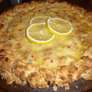 Лимонный пирог из песочного теста — пошаговый рецепт с фото