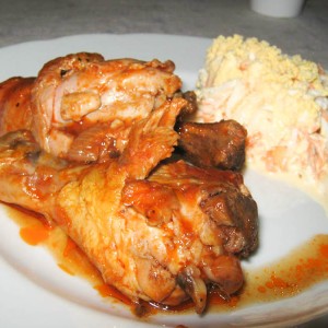 Рецепт: Окорочка тушеные в кетчупе Окорочка тушеные в кетчупе — пошаговый рецепт с фото