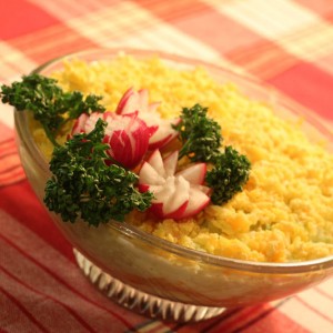 Рецепт: Салат «Адмиралтейский» Салат «Адмиралтейский» — пошаговый рецепт с фото