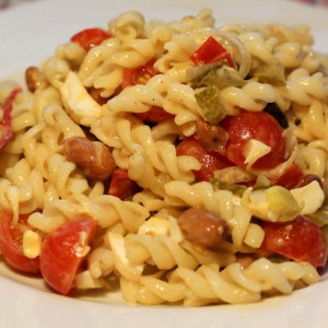 Рецепт: Салат из консервированной фасоли и макарон Салат из консервированной фасоли и макарон — пошаговый рецепт с фото