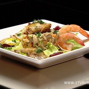 Рецепт: Салат Оливье по-французски Салат Оливье по-французски — пошаговый рецепт с фото