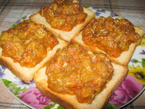 Закуска острая из баклажанов — пошаговый рецепт с фото
