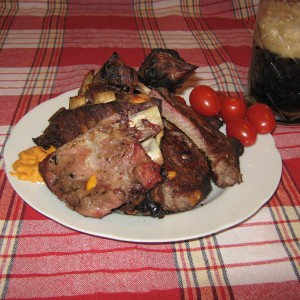 Рецепт: Запеченые ребрышки с черным пивом Запеченые ребрышки с черным пивом — пошаговый рецепт с фото