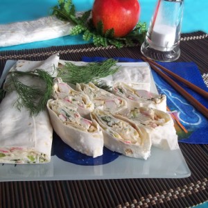 Лаваш с крабовыми палочками — пошаговый рецепт с фото