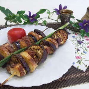 Овощной шашлык в духовке — пошаговый рецепт с фото