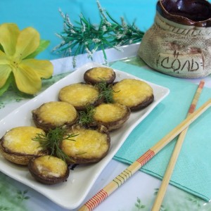 Шампиньоны, фаршированные орехами и сыром — пошаговый рецепт с фото