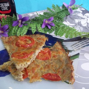 Пицца с помидорами из кабачкового теста — пошаговый рецепт с фото