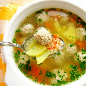 Рецепт: Рассольник с рыбными фрикадельками Рассольник с рыбными фрикадельками — пошаговый рецепт с фото