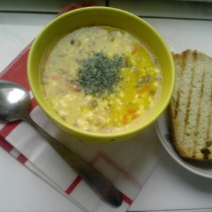 Рецепт: Суп картофельный с плавленым сыром и манной крупой Суп картофельный с плавленым сыром и манной крупой — пошаговый рецепт с фото