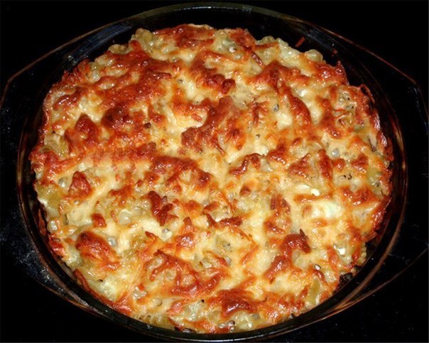 Запеканка с макаронами, маслинами и грибами — пошаговый рецепт с фото
