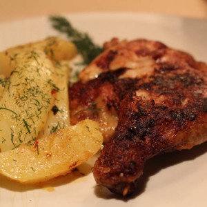 Рецепт: Куриные окорочка а-ля цыплята табака Куриные окорочка а-ля цыплята табака — пошаговый рецепт с фото