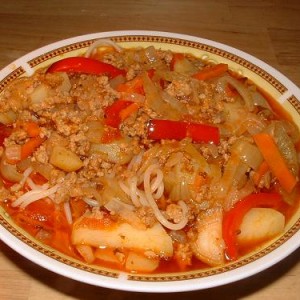 Рецепт: Ленивый лагман Ленивый лагман — пошаговый рецепт с фото