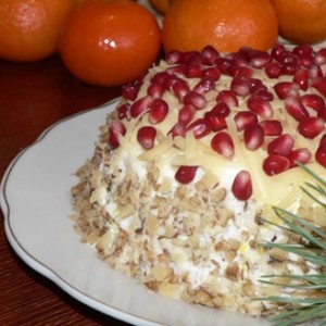 Рецепт: Салат «Красная Шапочка» Салат «Красная Шапочка» — пошаговый рецепт с фото