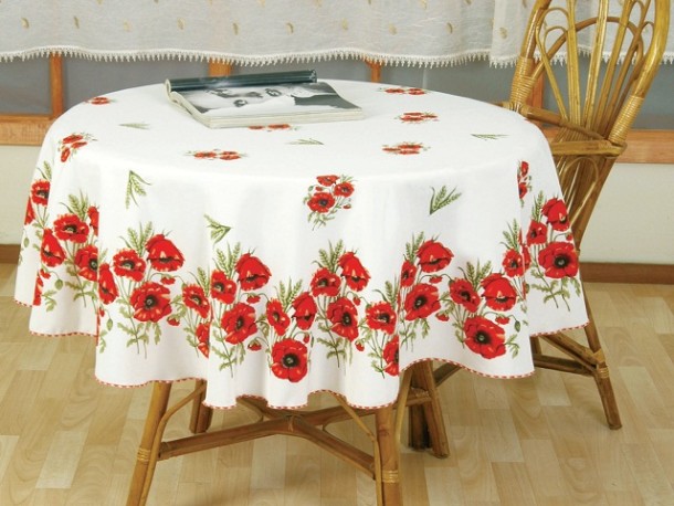 Скатерть для круглого кухонного стола